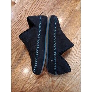 EMU Australia Lochlan Felted Merino Wool slippers Black - Size Women's 10 Mens 9